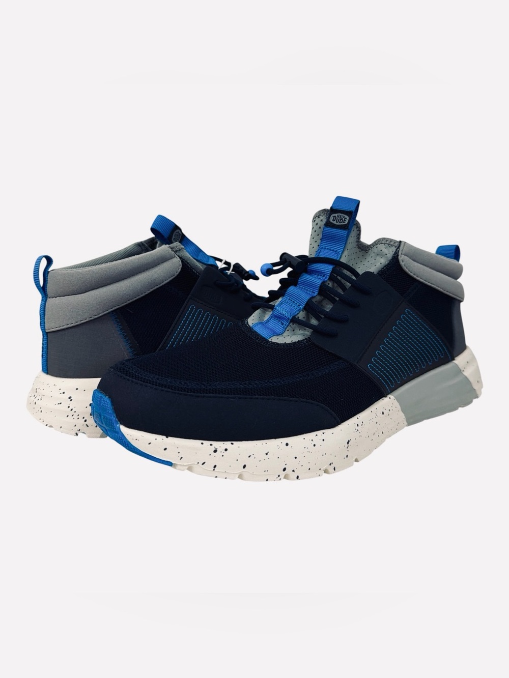 Hey Dude Sirocco M Mid Trail Sneaker Men's Comfort Shoes Navy/White Size 14